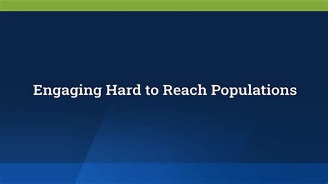 how to test measures hard to reach populations|hard to reach population sampling.